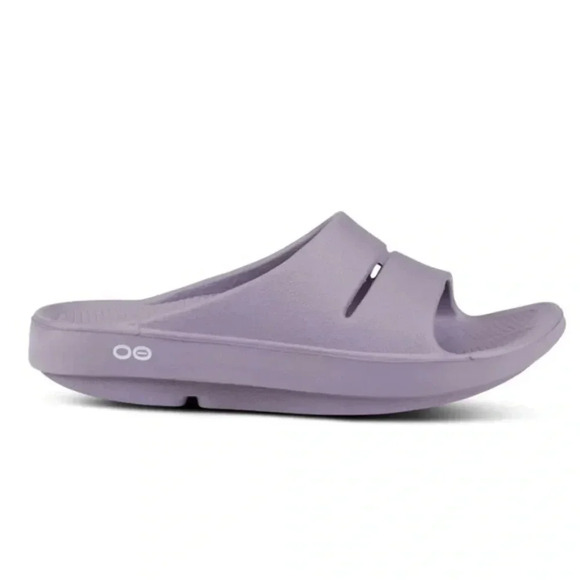 OOFOS OOAHH lavender comfort recovery slides sandals slip on size 15 women - Picture 1 of 5